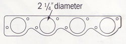 Adapter to Header Gasket for 2-1/8", 2-1/4" Big Tube