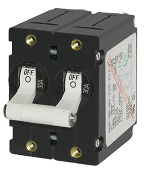 Blue Sea Systems A-Series DC Double Pole Toggle Circuit Breaker