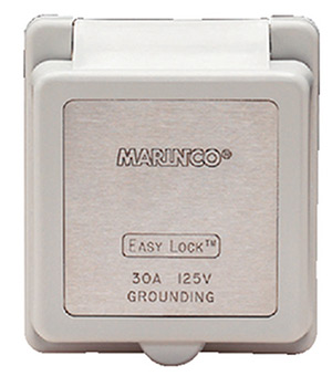 Marinco Replacement Cap And Bezel Only For 301el-B Power Inlet