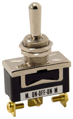 Standard Duty Toggle Switch Momentary On/Off/Momentary On Single Pole