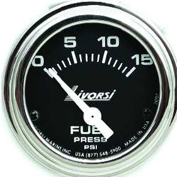 Livorsi 0-15 PSI Fuel Pressure Gauge Industrial Series 2-1/16"