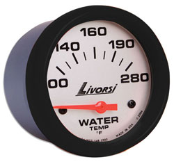 Livorsi Water Temperature Gauge 100-280F Industrial Series 2-1/16"