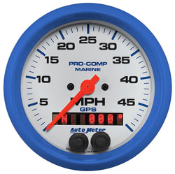 3-3/8" GPS Multi Function 50 MPH Speedometer Gauge - Custom Colored Rims