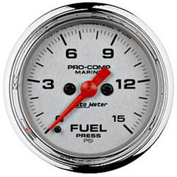 2-5/8" Fuel Pressure Gauge 0-15 PSI