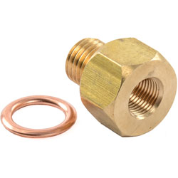 1/8" NPT Female to 12mm x 1.5 Male Metric Adapter