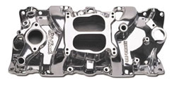 Small Block Chevy V-8 Polished Performer Manifold