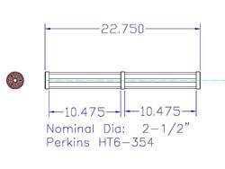 Replacement Heat Exchanger, Perkins #HT 6-354