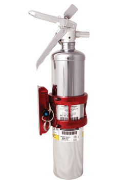 2.5 LB Standard Chrome Dry Chemical Fire Extinguisher Kit