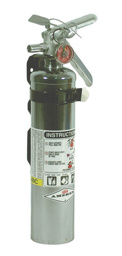 2.5 LB  Standard Chrome Dry Chemical Fire Extinguisher