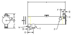 Compact Type A, size:5 x 20, 2605 sq in, copper-nickel tubes