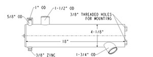 Heat Exchanger MPC-61086A7-Mercruiser-61086A7