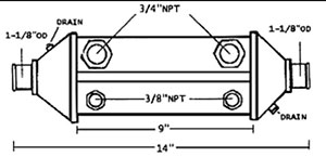 Replacement Oil Cooler MPC-NA-001314-Perkins-NA-001314