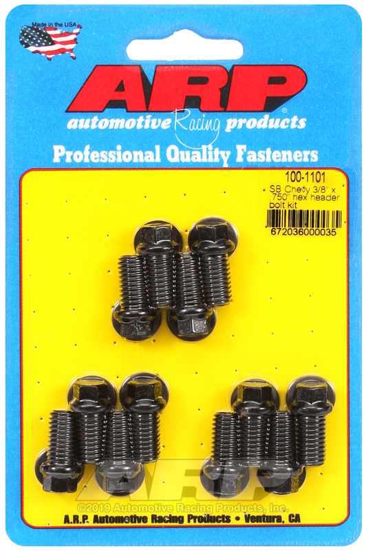 Header Bolt Kit, SBC, 3/8