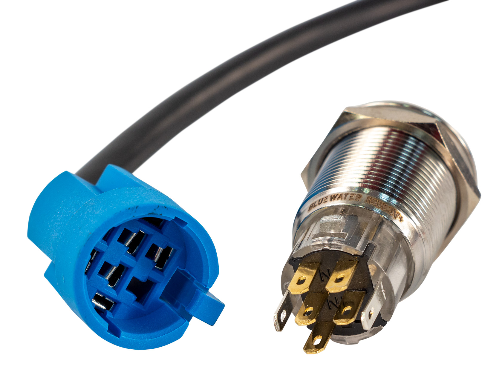 Hardin Marine - 19mm LED Lit Mechanical Push Button Switches