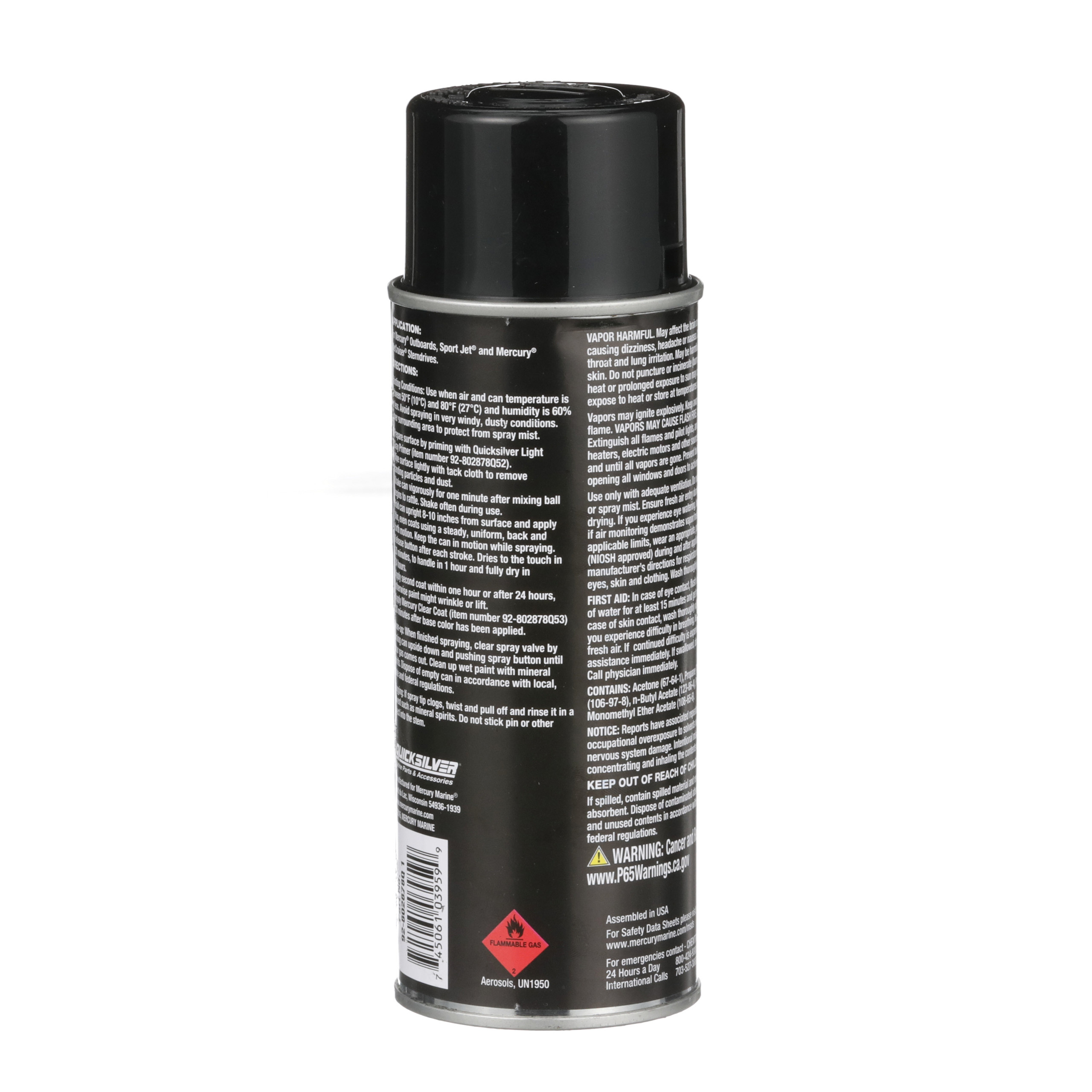 802878Q1 Aerosol Farbe Schwarz Außerhalb Bord Z Antrieb 
