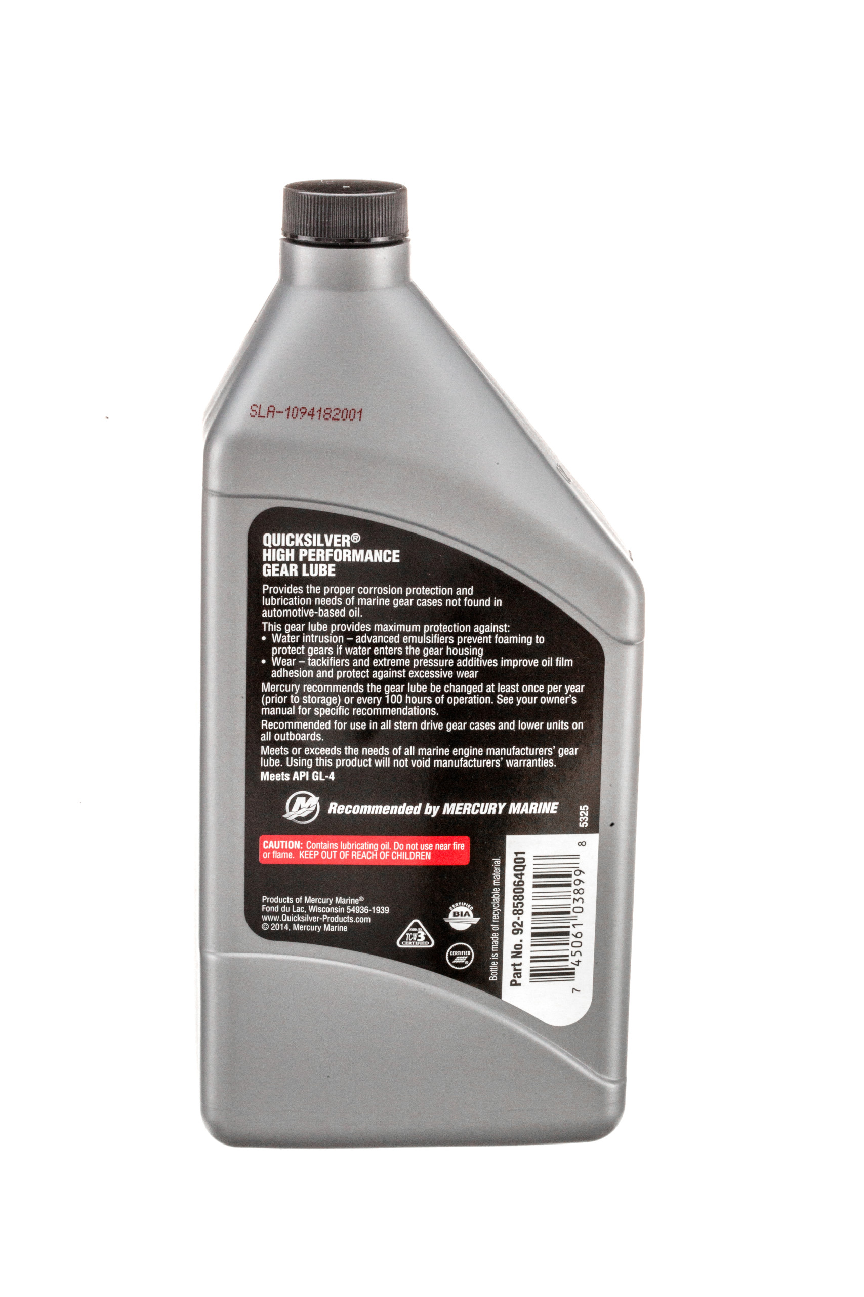 Hardin Marine - 858064Q01 High Performance SAE 90 Gear Lube