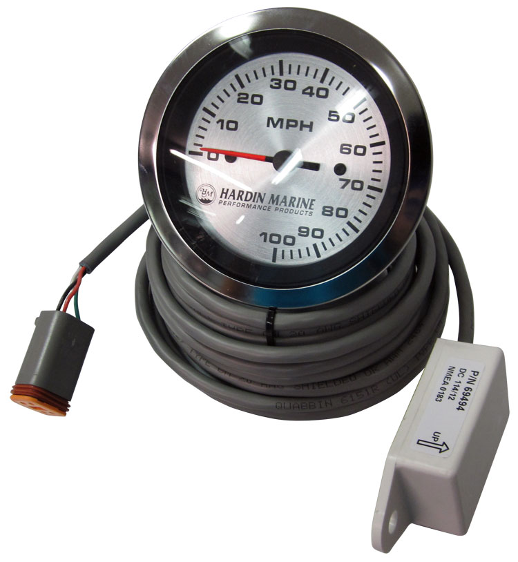 Hardin Marine - 100 MPH GPS Speedometer Kit - 3-3/8" - Old Style
