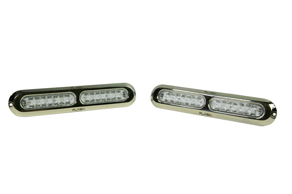 Hardin Marine - Pair of Plash 60W RGB Underwater Transom Lights