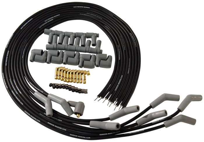 Hardin Marine - Max Volt Multi-Fit 8mm 135 Degree Plug Wires
