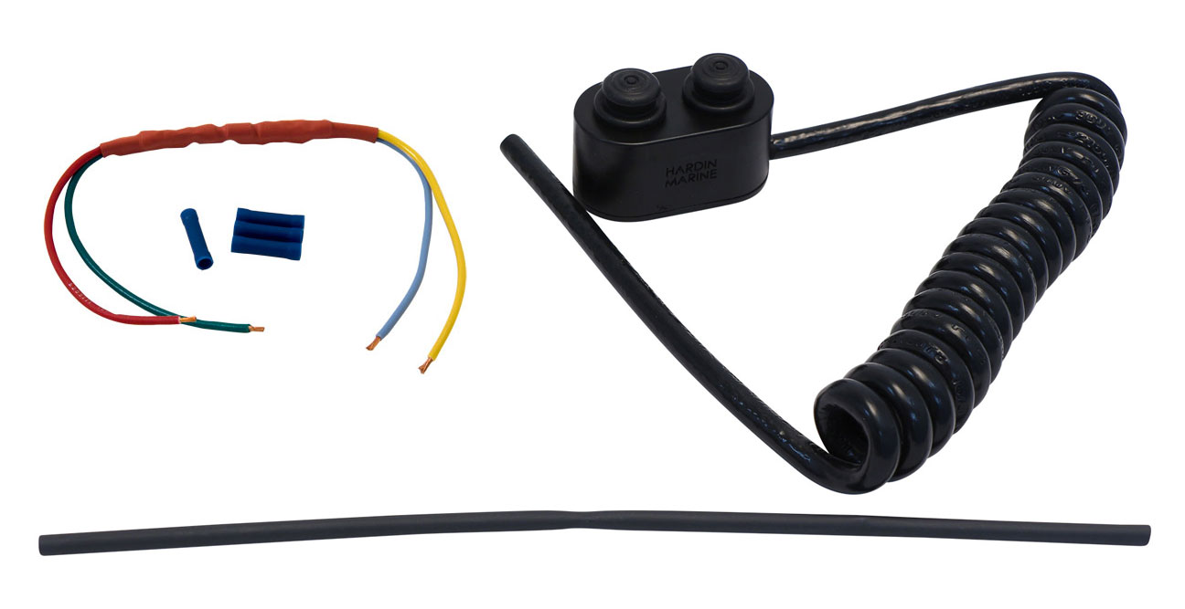 Hardin Marine - Black Plastic Steering Wheel Mounted Trim Switch