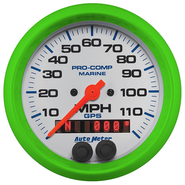 120Mph GPS Auto Meter AutoMeter 200637-40 Gauge Speedometer 3 3/8 Marine Carbon Fiber 