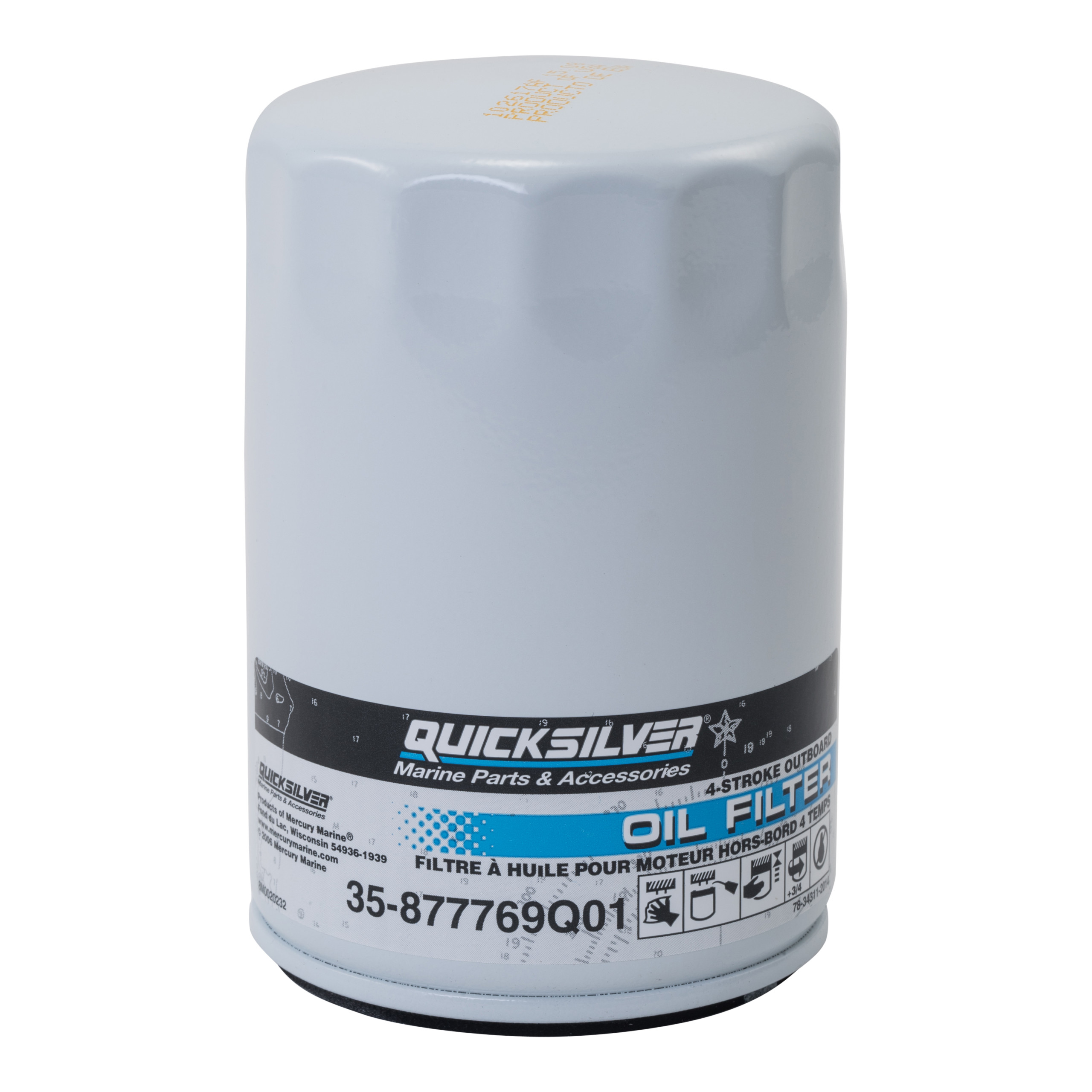 877769Q01 Oil Filter - Mercury Verado Six-Cylinder Outboards