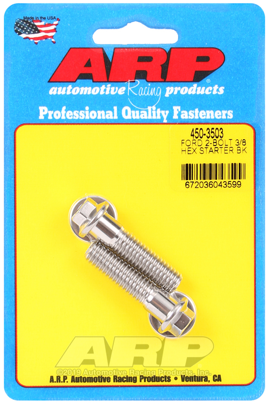 ARP Starter Bolt Kit SS Hex Ford ARP Starter Bolt Kit SS Hex Ford