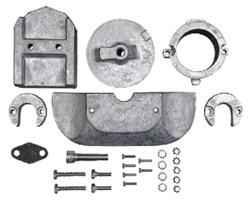 Kit d'anode en aluminium, design OE antioxydant longue durée 888756Q01 résistant à la rouille et à l'eau pour lecteurs stéréo Mercruiser Alpha 1 génération 2