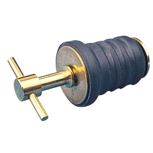 Hardin Marine - T-Handle Twist-In Drain Plug- Brass