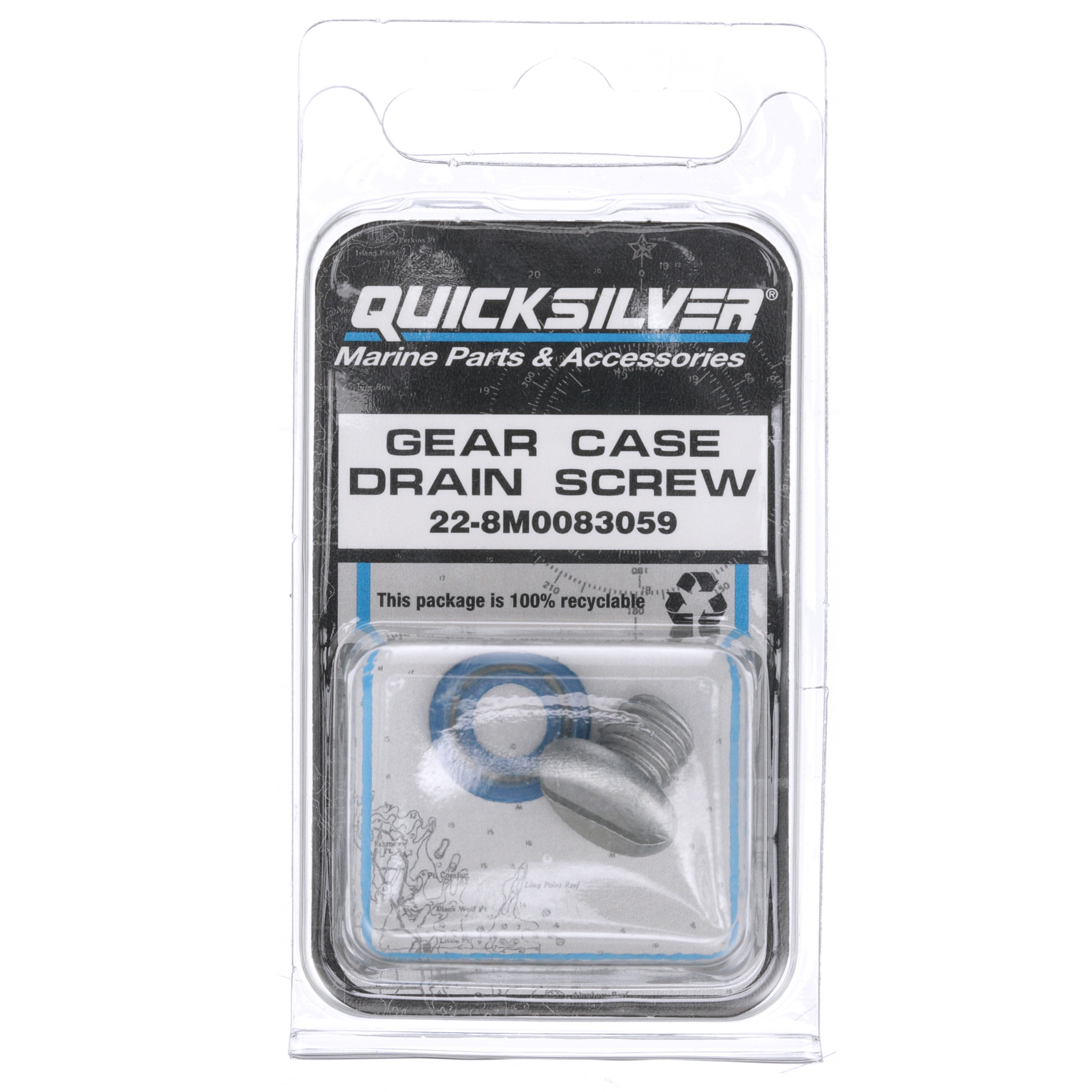 Hardin Marine - 8M0083059 Lower Unit Gear Lube Drain and Fill Hole 