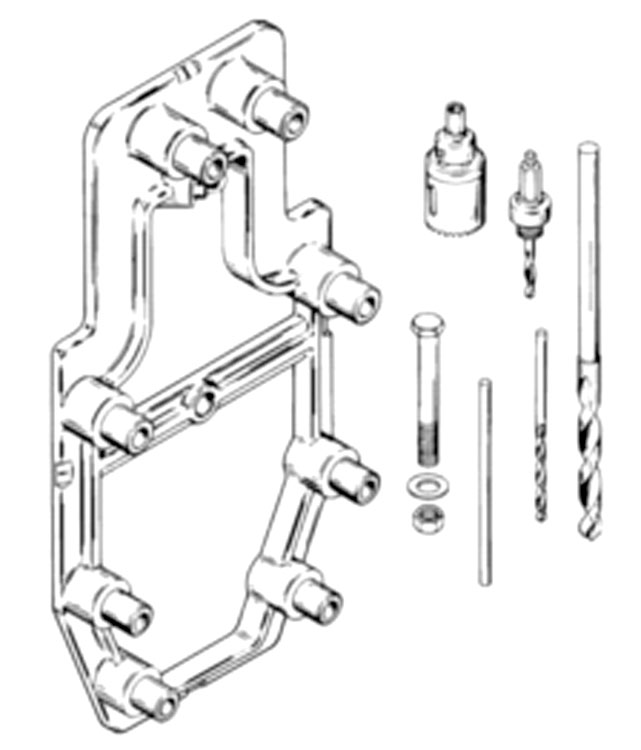Hardin Marine - Transom Cutout and Drill Fixture 91-43693A2