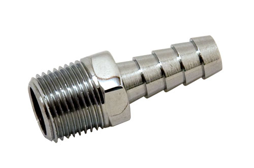 Stainless Fitting Pipe-Barb Adapter 3/8 NPT x 3/8 Barb 