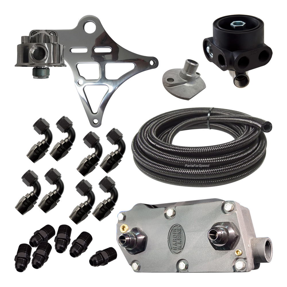 Hardin Marine - Plate Style Engine Oil Filter and Control Kit Up