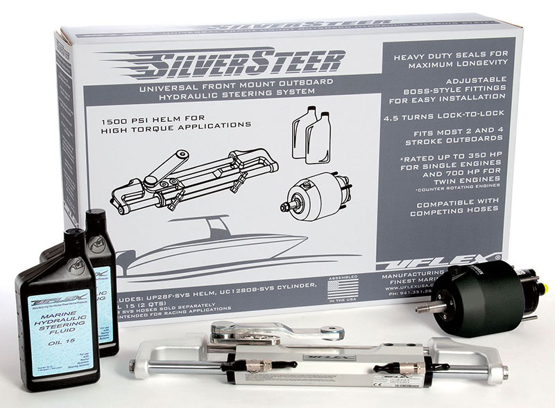 Hardin Marine - SILVERSTEER Up to 350HP Outboard Steering Kit