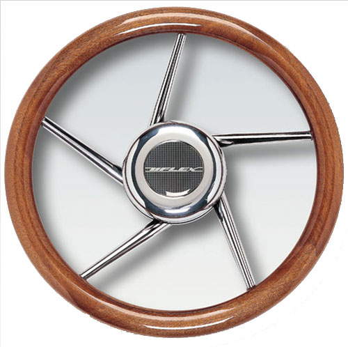 Non-Magnetic Stainless Steel Helix Spokes Steering Wheel, 13.8