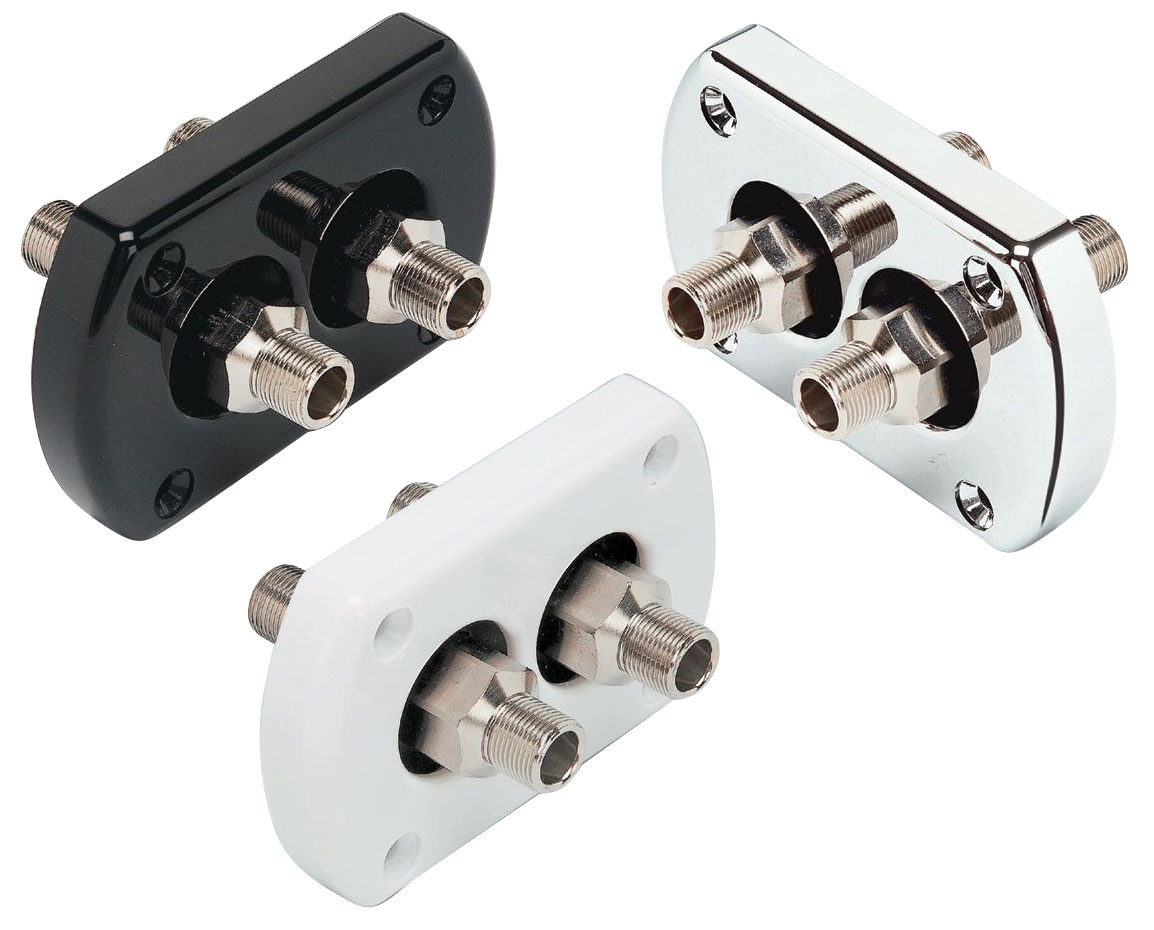 Hardin Marine Bulkhead Fitting Panel for UFLEX Outboard Hydraulic