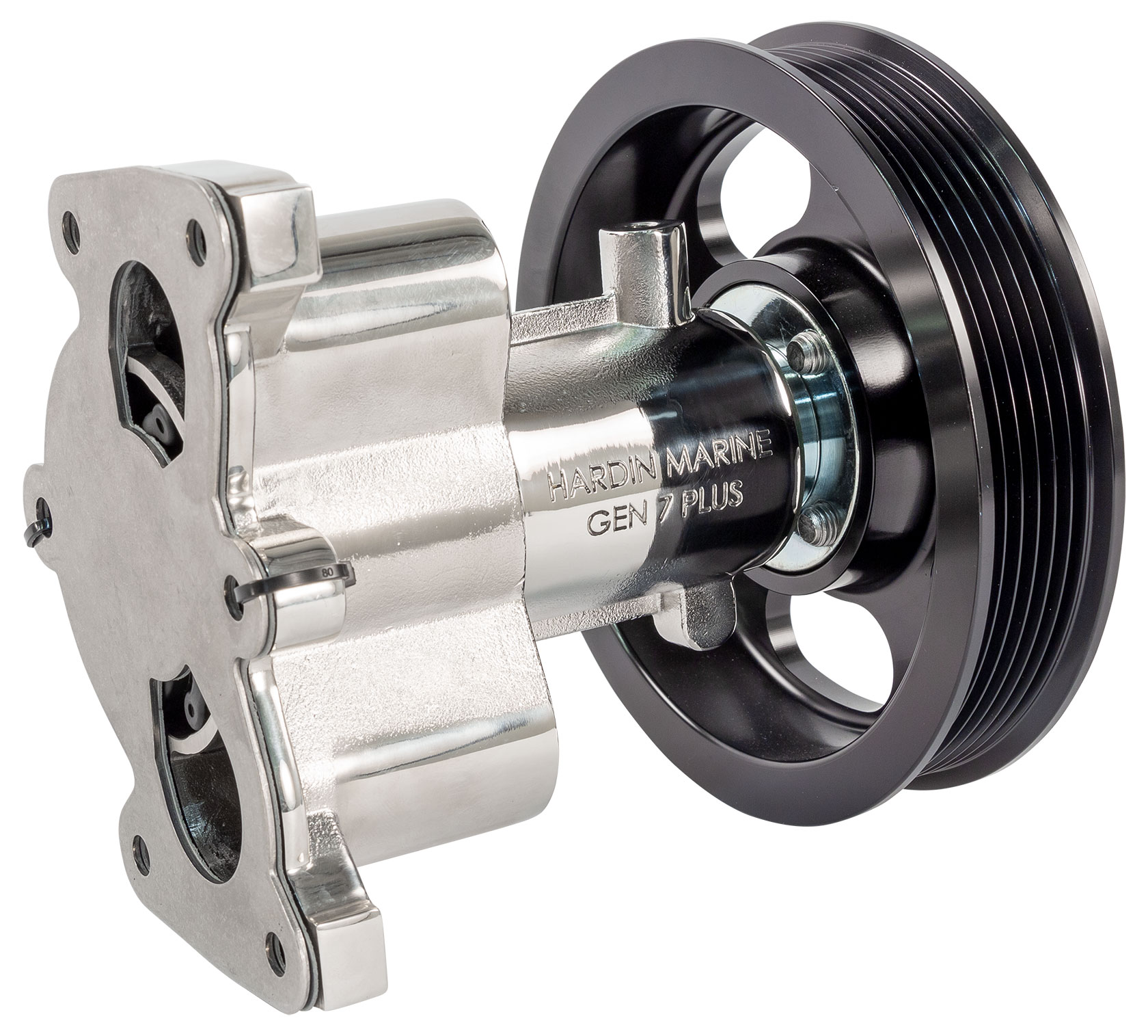 Stainless Steel Gen 7 Plus Sea Pump for Mercury 350 Mag, 496 Mag / HO, 8.2L  Mag and 502 Mag - With Pulley
