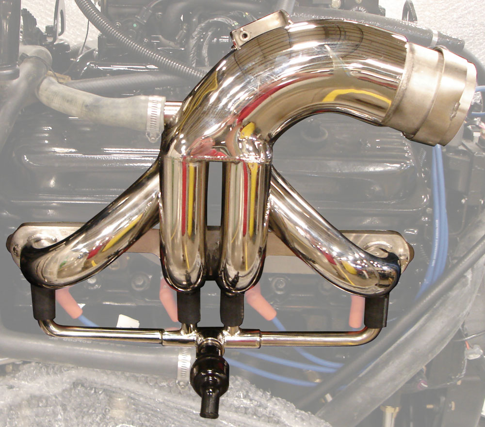 Hardin Marine - Small Block Chevy E-Top Headers - Satin