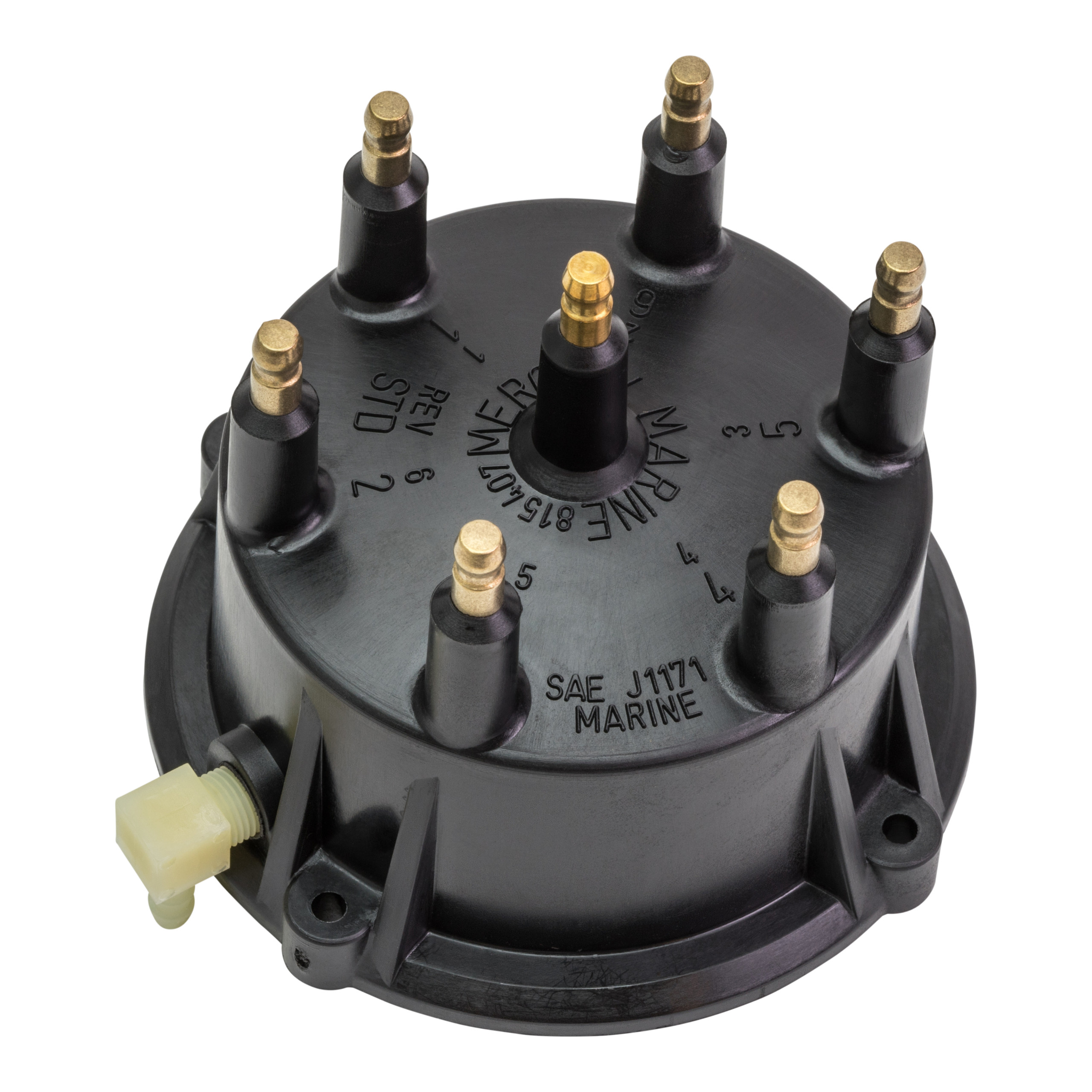 QUICKSILVER 805759Q01 Distributor Cap For Marinized V-8 Engines By General Motors With Thunderbolt Iv And V Hei Ignition Systems 5344981