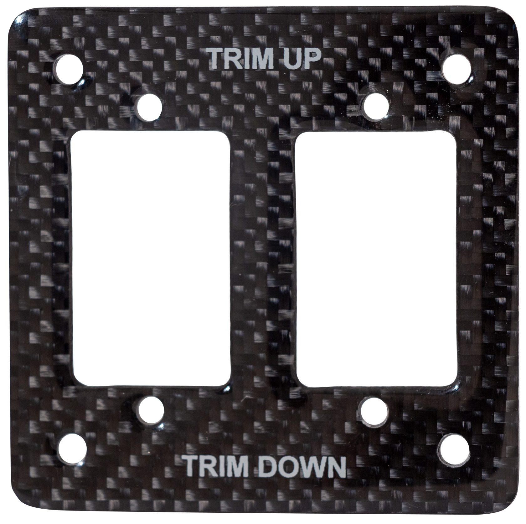 Hardin Marine - Dual Carbon Fiber Trim Switch Panel Only