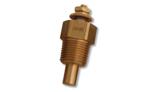 3/8 NPT Water Temperature Sender – Brass, Fits VDO Gauges – Diesel Compatible