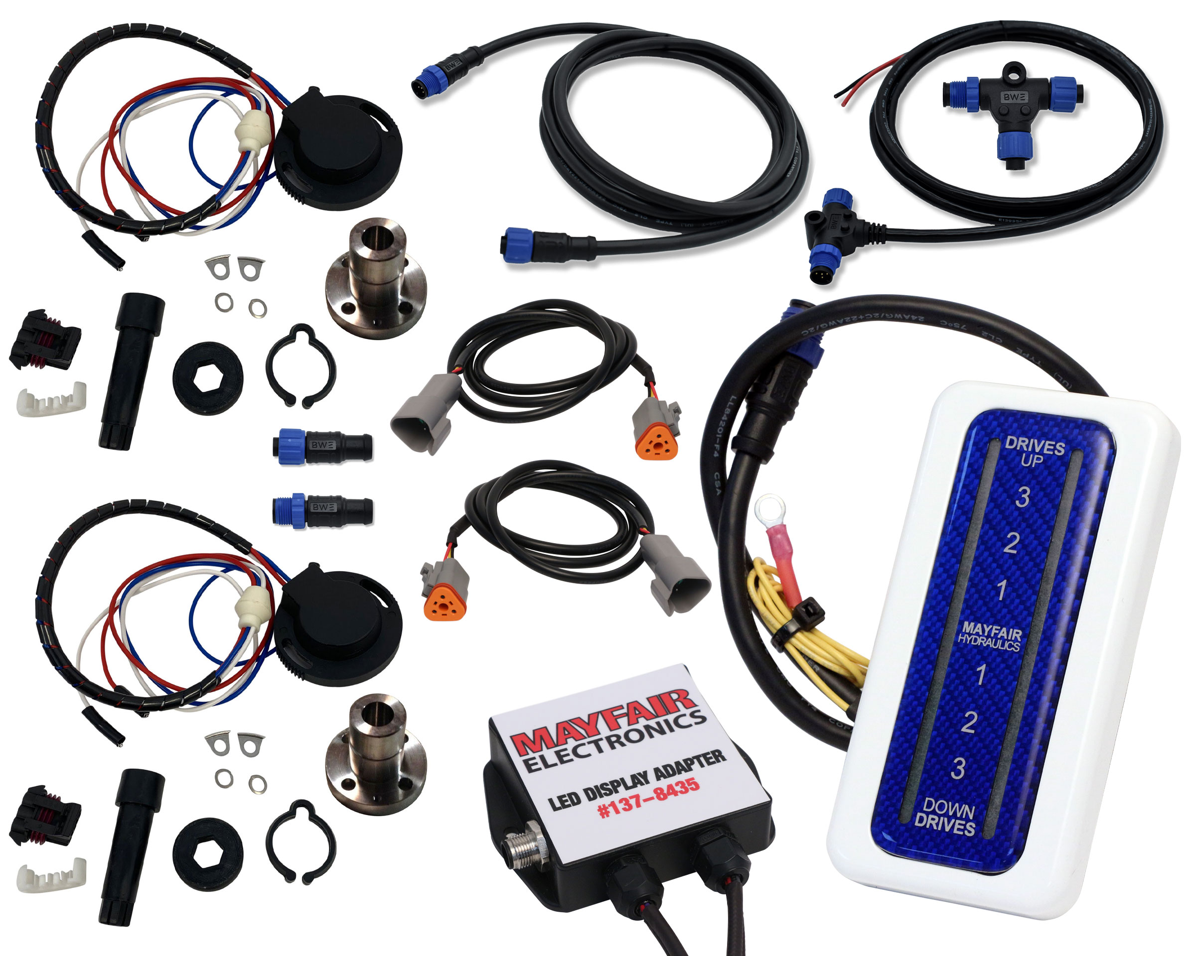 Hardin Marine - LED Trim Indicator Kit for Dual Mercury #6 Outdrives