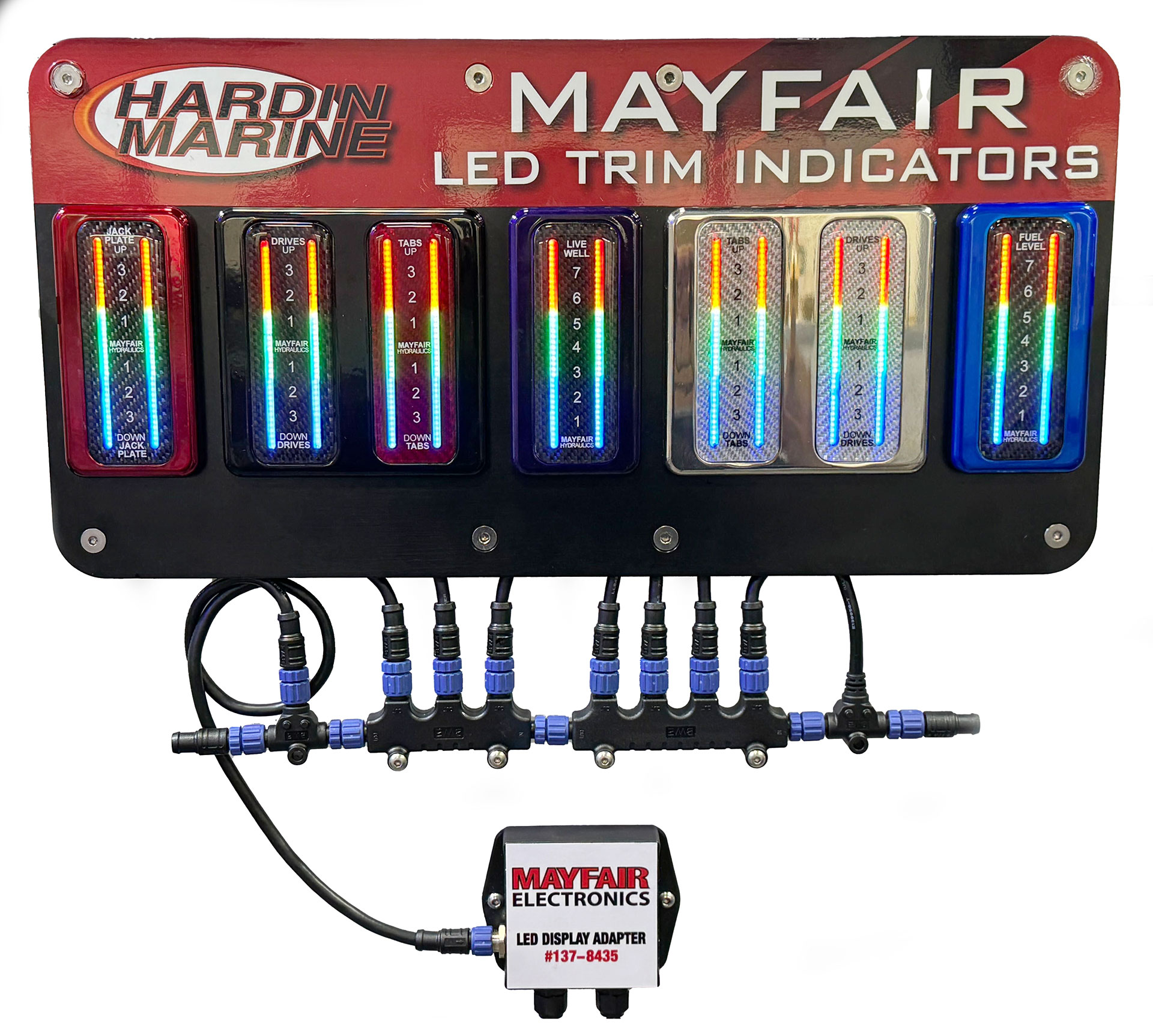 Hardin Marine - LED Trim Indicator Kit for a Single Mercury #6