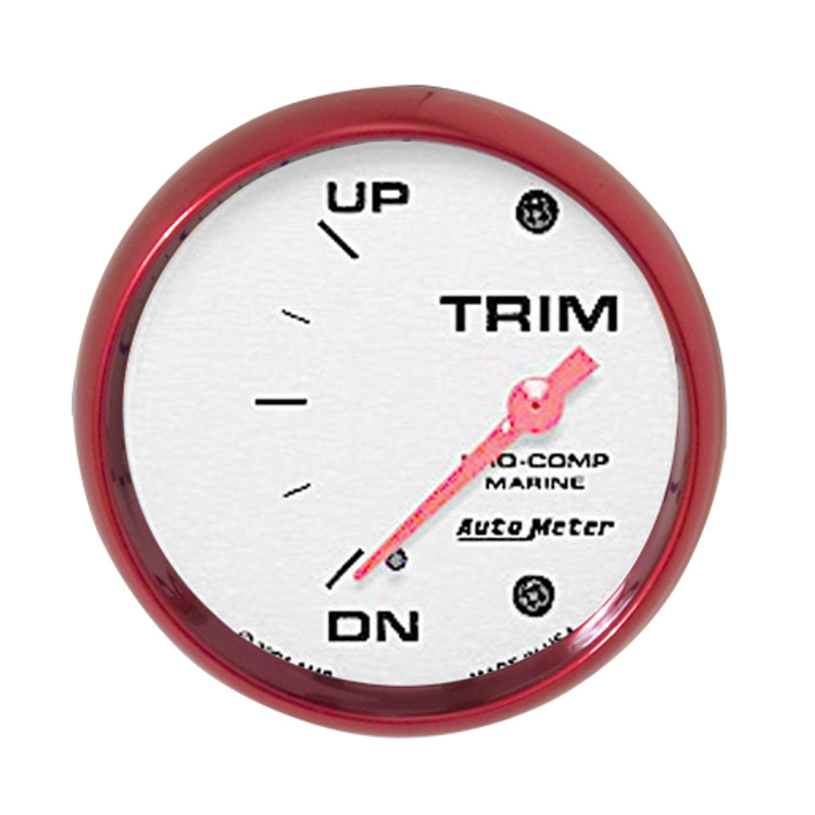 MERCRUISER MARINE CHROME DASHBOARD GAUGE PANEL BLACK & WHITE GAUGES