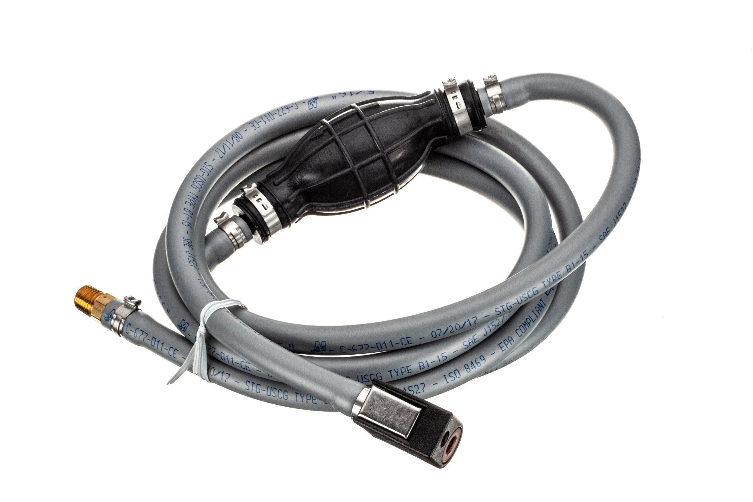 Aazon.co: Fuel Line Assebly, 3/8 In Arine Boat Otor Gas Hose Line - Foto 4