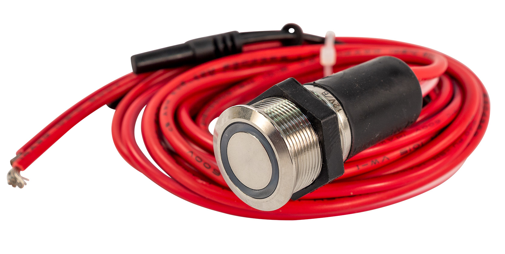 Hardin Marine Bluewater Blue LED Lighted Low Profile 22MM Push Button