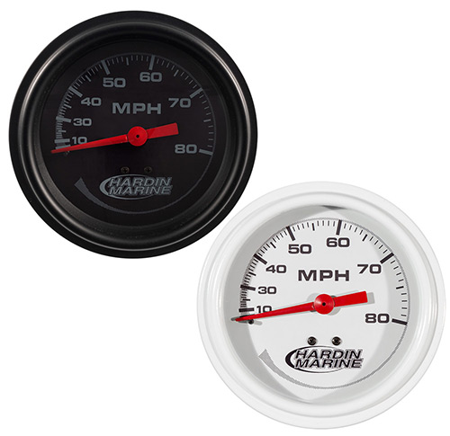 Hardin Marine 0-80 MPH Speedometer Gauge - 3-3/8"