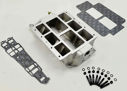 Small Block Chevy Manifold Satin Large Port (1206 Or Larger)