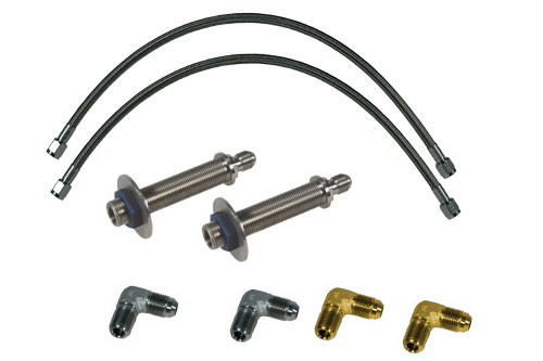 Stainless Steel Single Cylinder Steering Line Kit