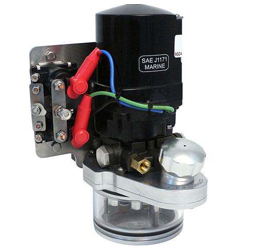 Mayfair Billet Aluminum Trim Tank Reservoir with Bulkhead Bracket, Solenoids and Pump